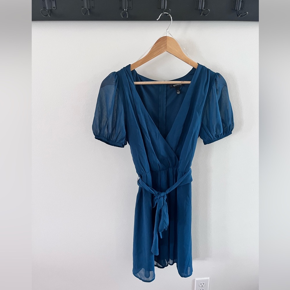 Speechless Faux wrap dress